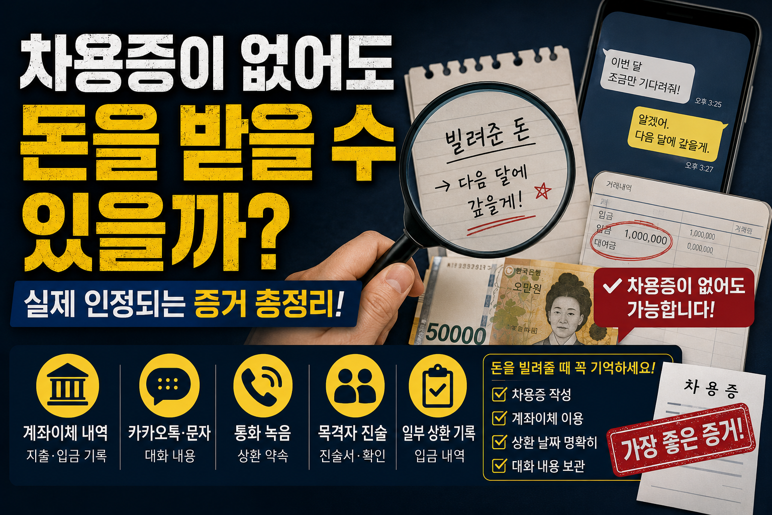 차용증이 없어도